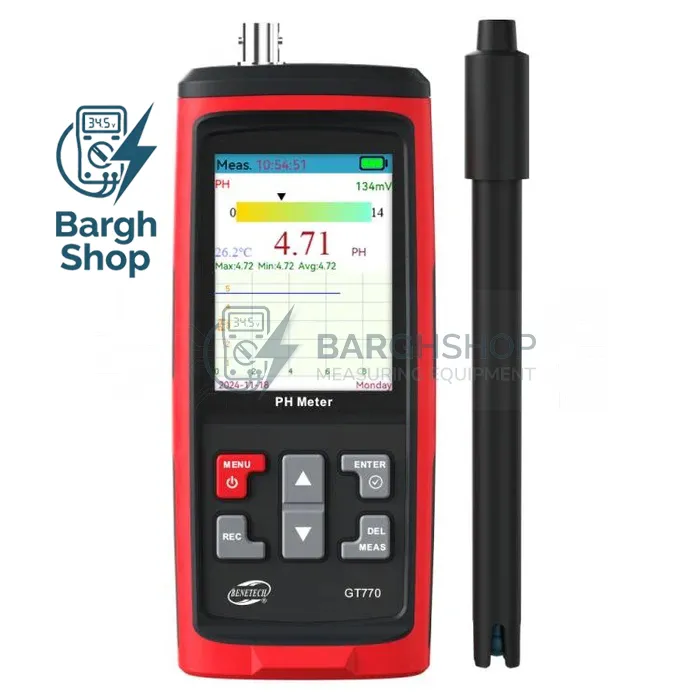 BENETECH GT770 Split 3 in 1 Portable PH Meter AT BARGHSHOP