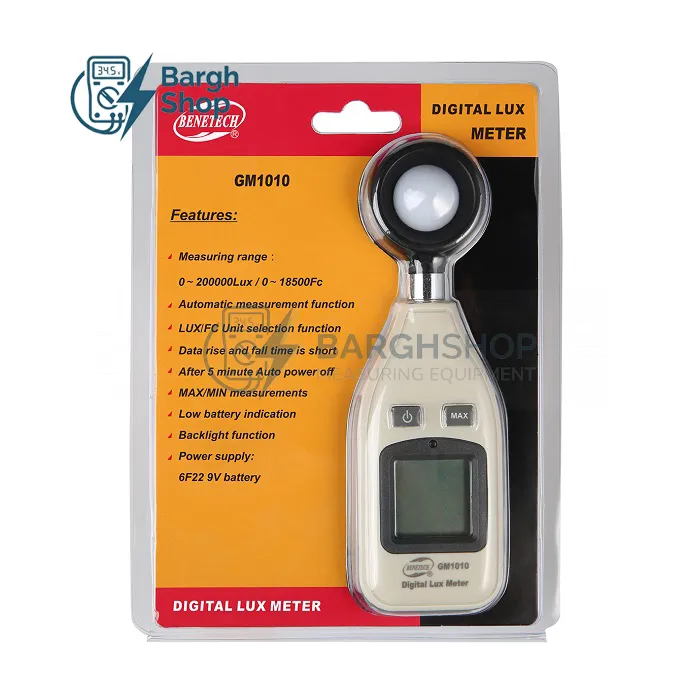 Benetech GM1010 لوکس متر بنتک در ابزار سنجش برق شاپ