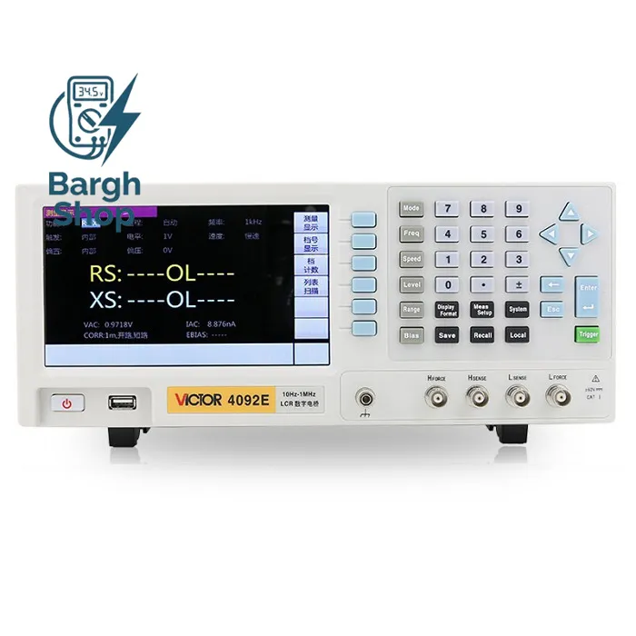 LCR متر رومیزی ویکتور مدل VC-4092E در شرکت نمایندگی ویکتور برق شاپ