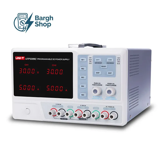 UTP3305C منبع تغذیه 3 کانال یونیتی در شرکت اندازه گیری برق شاپ