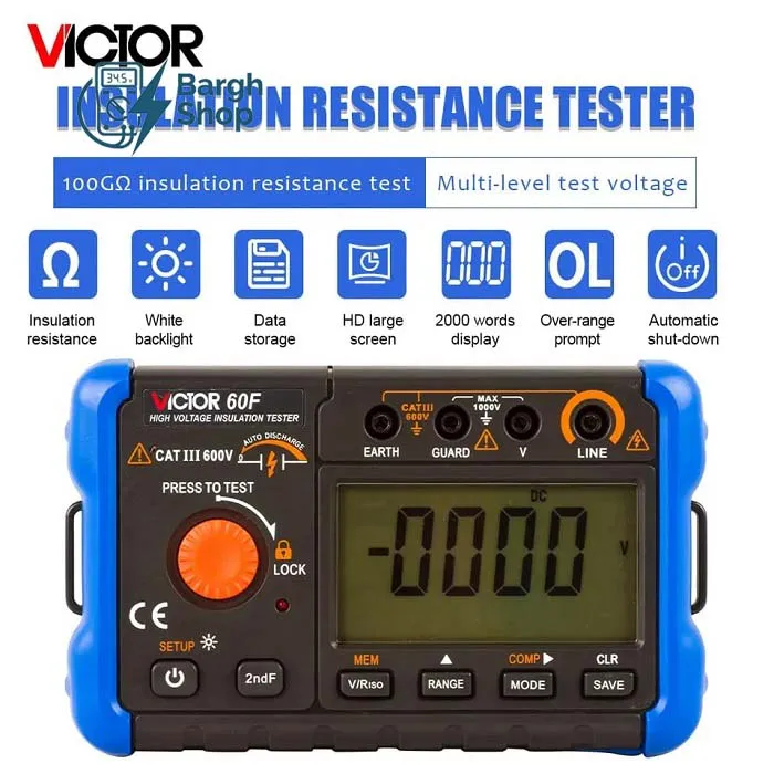 VC60F میگر 2500 ولت ویکتور در نمایندگی برق شاپ