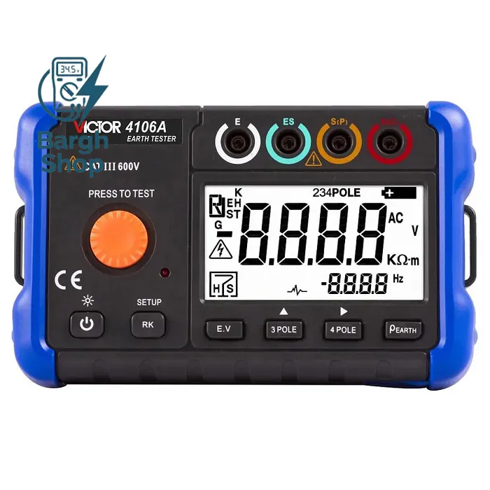 VICTOR Ohm Meters 4106A Earth Resistance Tester 3-Pole 4-IN BARGHSHOP