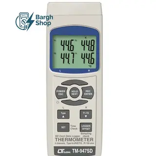 thermometer LUTRON TM-947SD ترمومتر تماسی 4 کانال لوترون برق شاپ