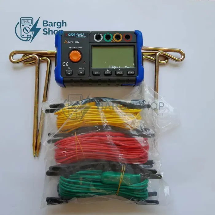 ارت تستر 4 سیم ویکتور VICTOR VC-4106A نمایندگی ویکتور شرکت اندازه گیری برق شاپ 6