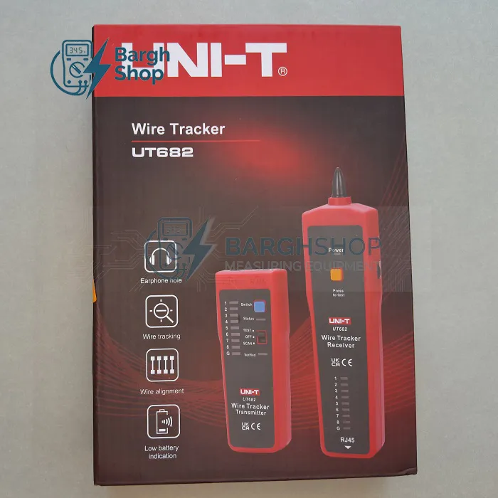 تصویر اختصاصی تستر شبکه و زوج یاب یونیتی مدل UT682 در شرکت نیروسنجش برق شاپ 6