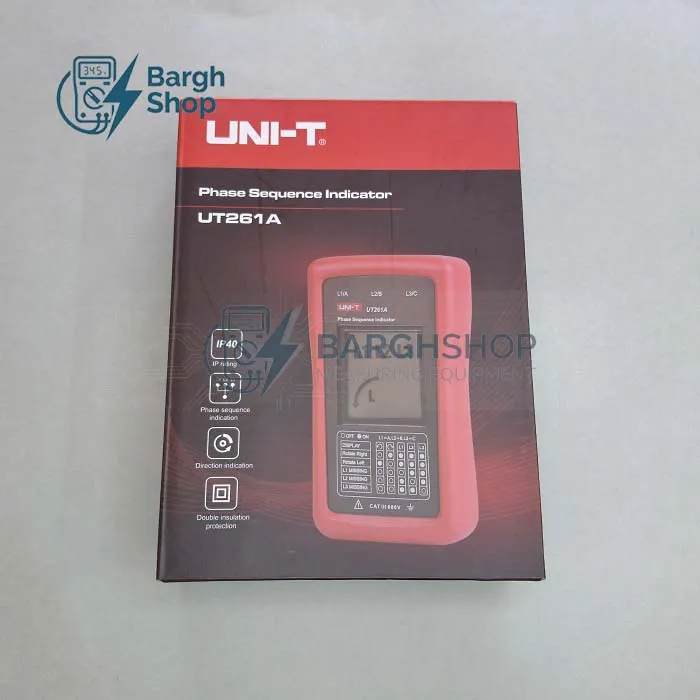 تصویر اختصاصی توالی سنج یونیتی UNI-T UT261A نمایندگی یونیتی شرکت نیرو سنجش برق شاپ