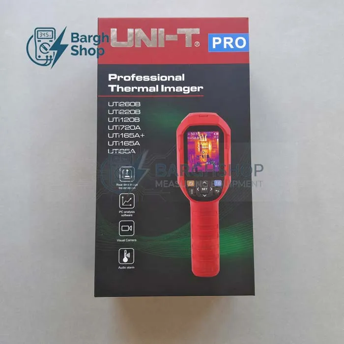 تصویر اختصاصی دوربین حرارتی یونیتی UNI-T UT260B شرکت برق شاپ نمایندگی یونیتی