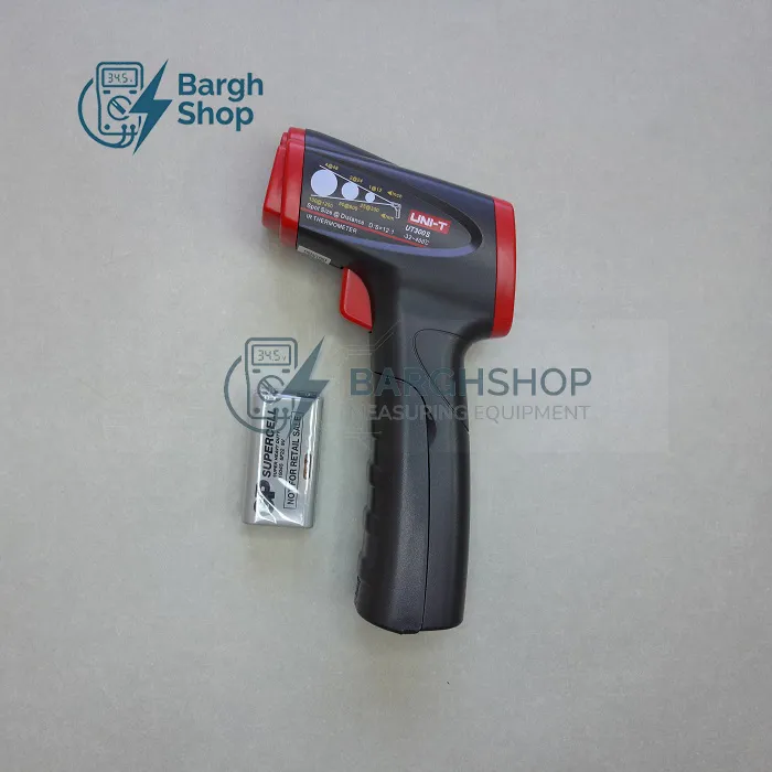 تصویر اختصاصی سایت برق شاپ برند یونیتی مدل ut300s ترمومتر و دماسنچ لیزری 3
