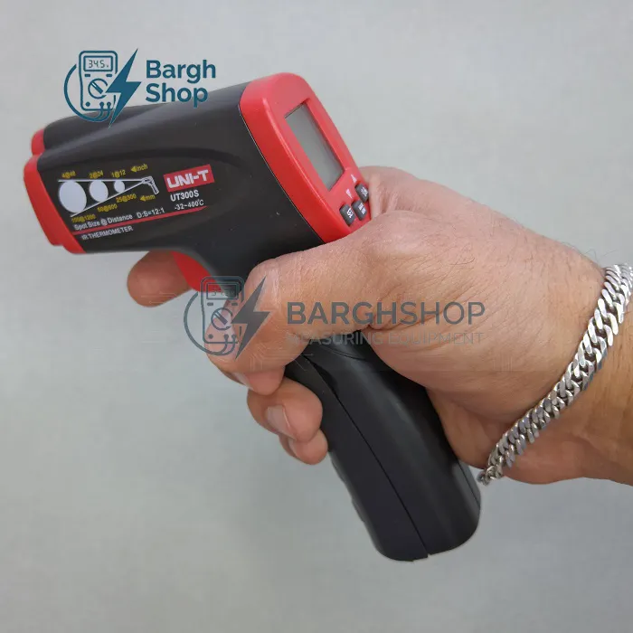 تصویر اختصاصی سایت برق شاپ برند یونیتی مدل ut300s ترمومتر و دماسنچ لیزری 5