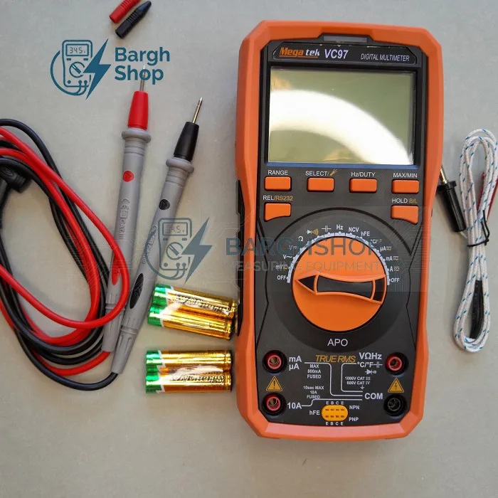 تصویر اختصاصی مولتی متر مگاتک MEGATEK VC97NEW در برق شاپ 2