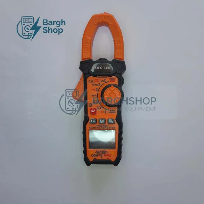 تصویر اختصاصی کلمپ آمپرمتر ویکتور VC610E شرکت نیروسنجش برق شاپ