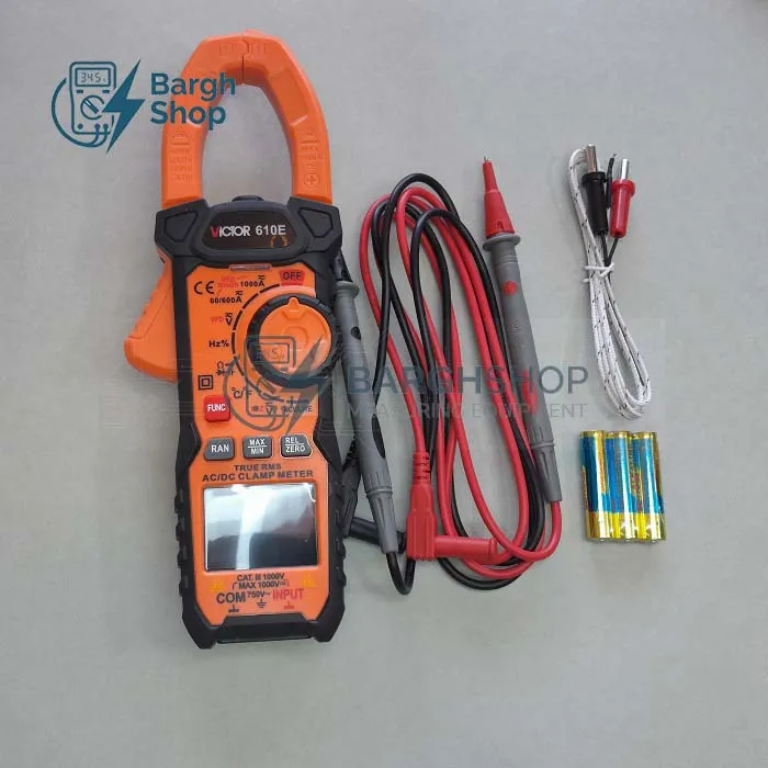 تصویر اختصاصی کلمپ آمپرمتر ویکتور VC610E شرکت نیروسنجش برق شاپ 5