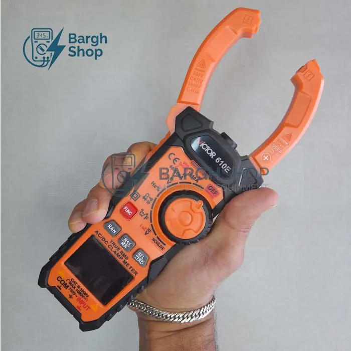 تصویر اختصاصی کلمپ آمپرمتر ویکتور VC610E شرکت نیروسنجش برق شاپ 8