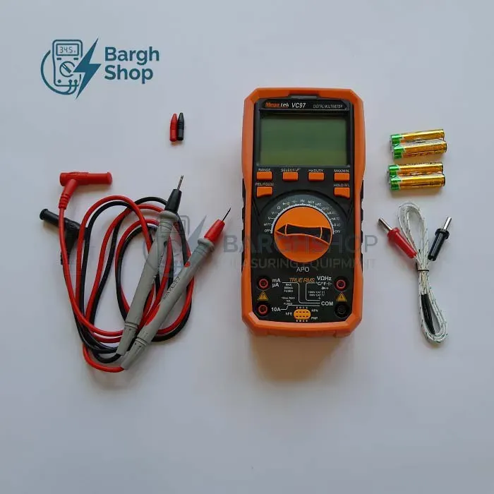 مگاتک VC97 جدید نمایندگی نیرو سنجش برق شاپ MEGATEK VC97NEW عکس اخصاصی 3