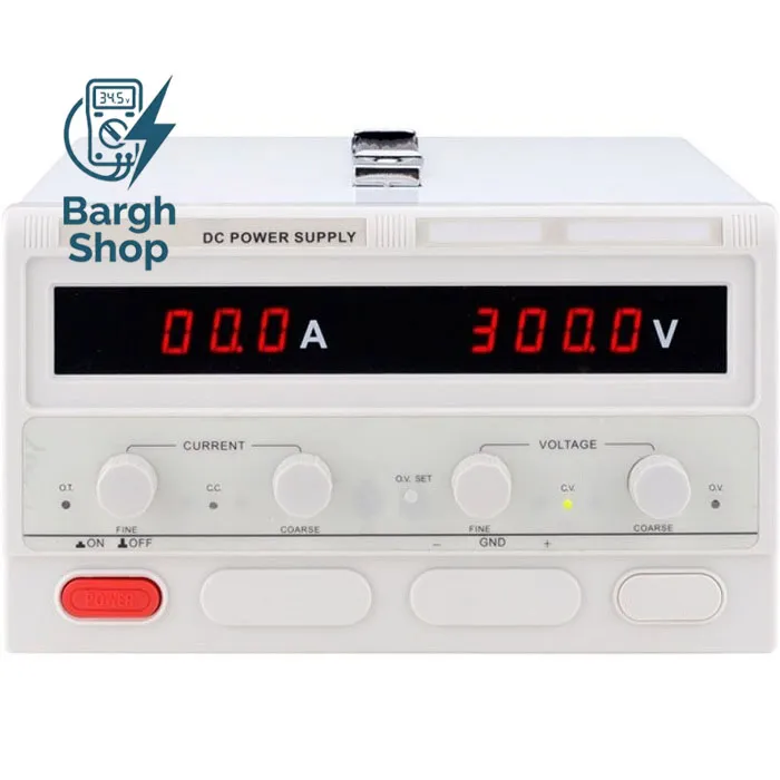 ​منبع تغذیه متغیر دیجیتال ۳۰۰ ولت ۵ آمپر مگاتک Megatek MP3H-5S در نیروسنجش برق شاپ