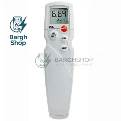  pH متر و دماسنج نفوذی گوشت و مواد غذایی تستو مدل TESTO 205